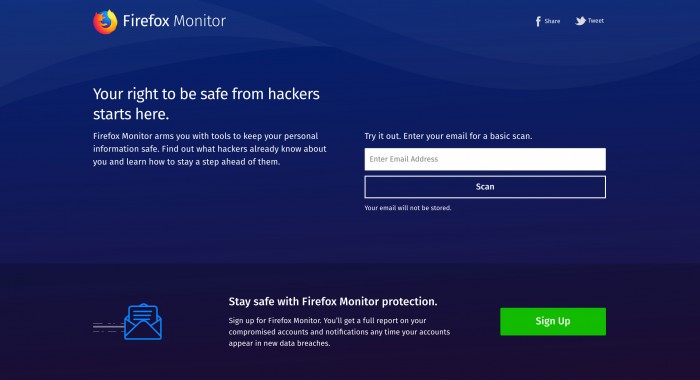 Mozilla推出Firefox Monitor的独立隐私数据泄露通知服务.jpg