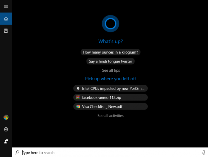 Win10 19H1对语音助手Cortana界面进行改进2.png