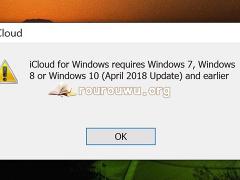 Windows10 1809新bug，现在iCloud存在问题