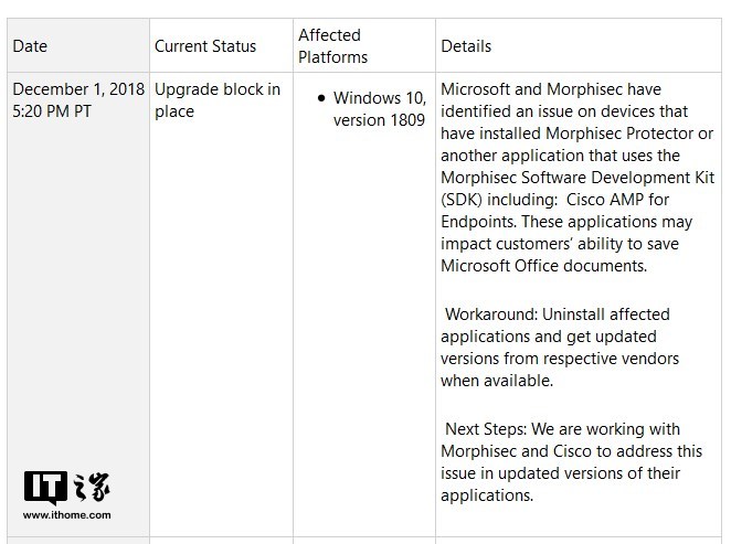 Win10 1809十月版出现Office文档无法保存byg.jpg