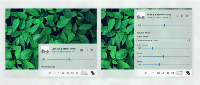 微软重新设计Windows 10音量弹出窗口.jpg