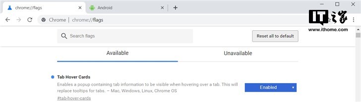 谷歌对Win10的Chrome测试标签悬停卡功能2.jpg