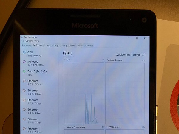 Lumia 950 XL上windows10 ARM