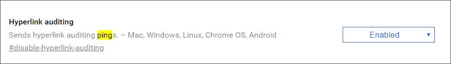 Chrome等浏览器不再允许用户关闭点击跟踪网站链接