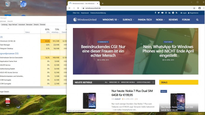 Chrome浏览器引入Win10 ARM，CPU占用率低