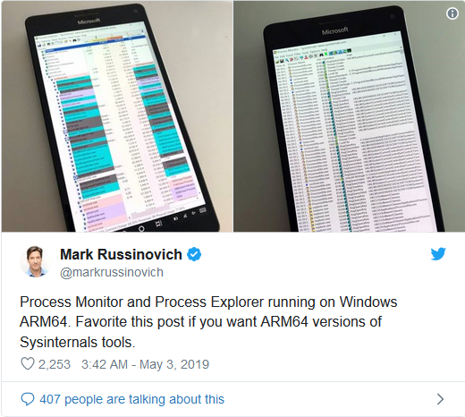 Mark Russinovich也在玩Lumia 950 XL上的Windows 10b.png