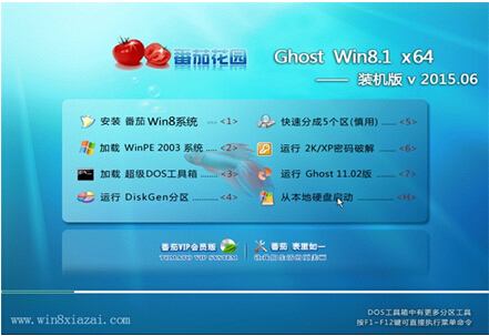 番茄花园 Ghost Windows8.1 X64万能装机版V2015.06
