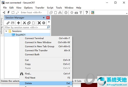 SecureCRT删除会话2