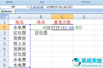 COUNTIF函数
