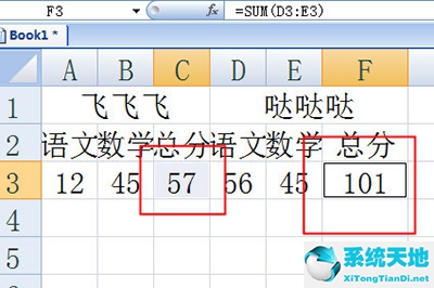 公式并填充