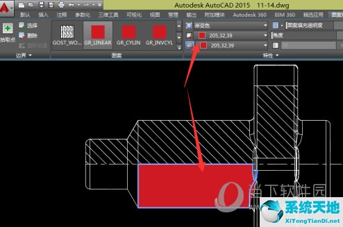 AutoCAD2015怎么填充颜色