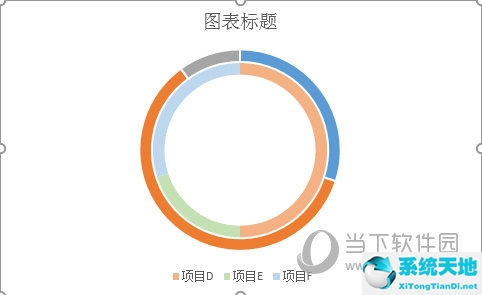 Excel2016画双环图