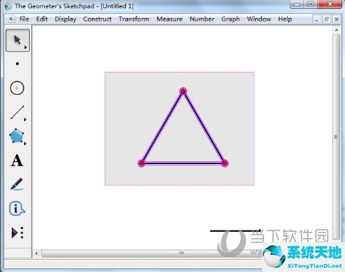 几何画板怎么创建正三角形工具 制作方法介绍(图1)