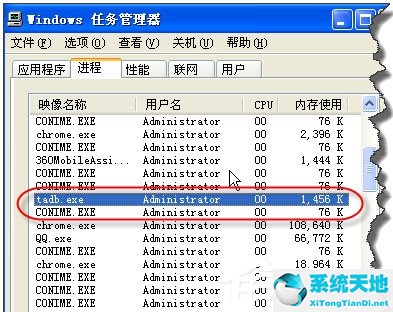 WinXP系统禁止tadb.exe自启动