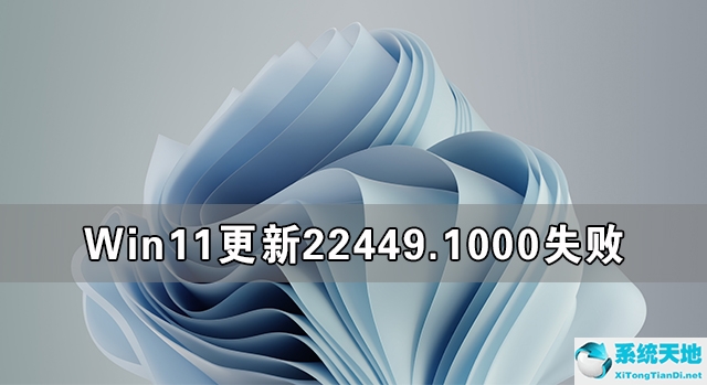 Win11更新22449.1000失败