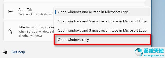 怎么阻止Windows11在Alt+Tab中显示边缘选项卡？(图4)